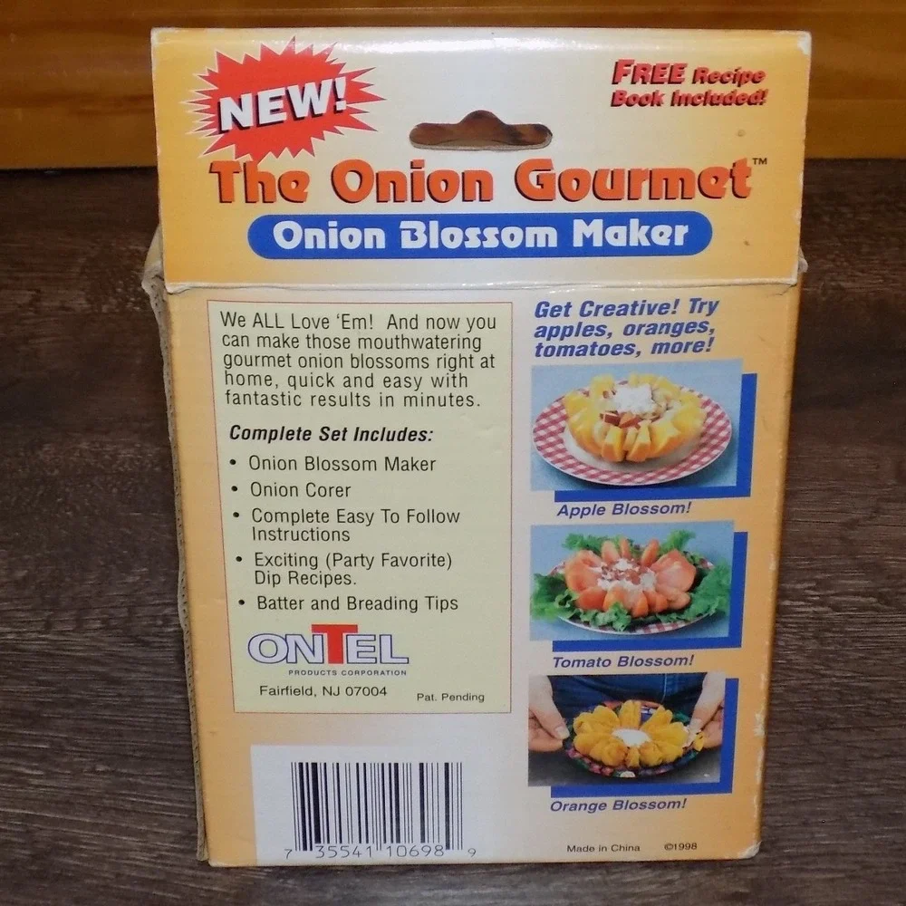 The Onion Gourmet Onion Blossom Maker Kitchen Tool White New Box As Seen On TV